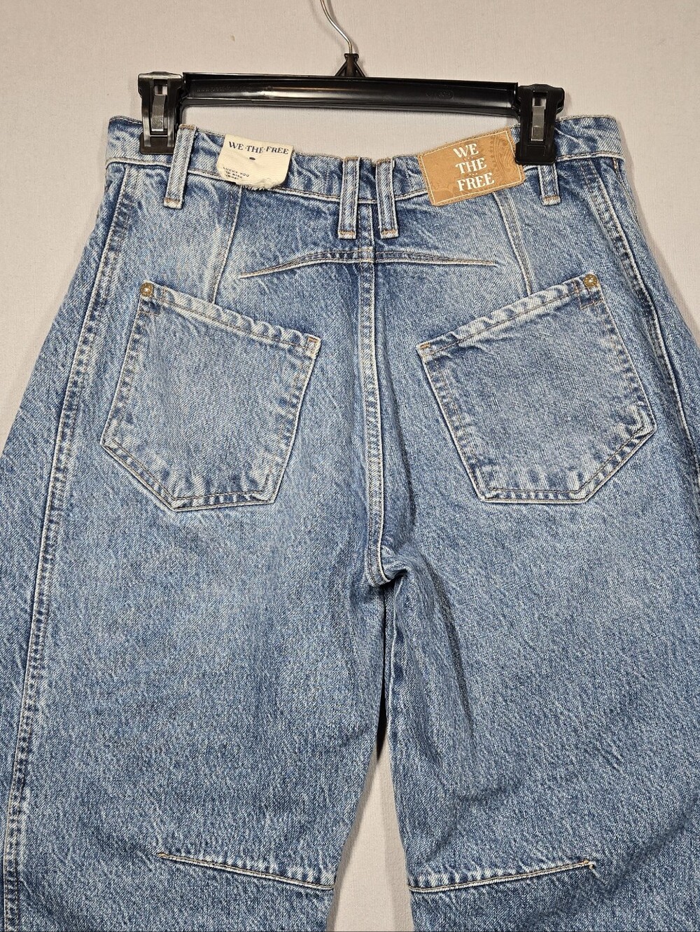 We The Free X Free People Lucky You Mid Rise Barrel Jeans Size 25 - Picture 5 of 11